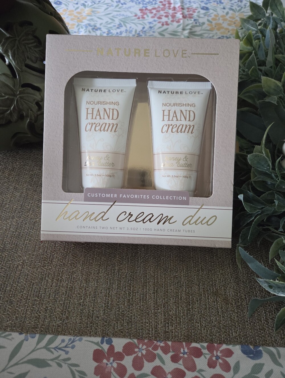 Nature Love Cream Hand Cream Duo - Cream